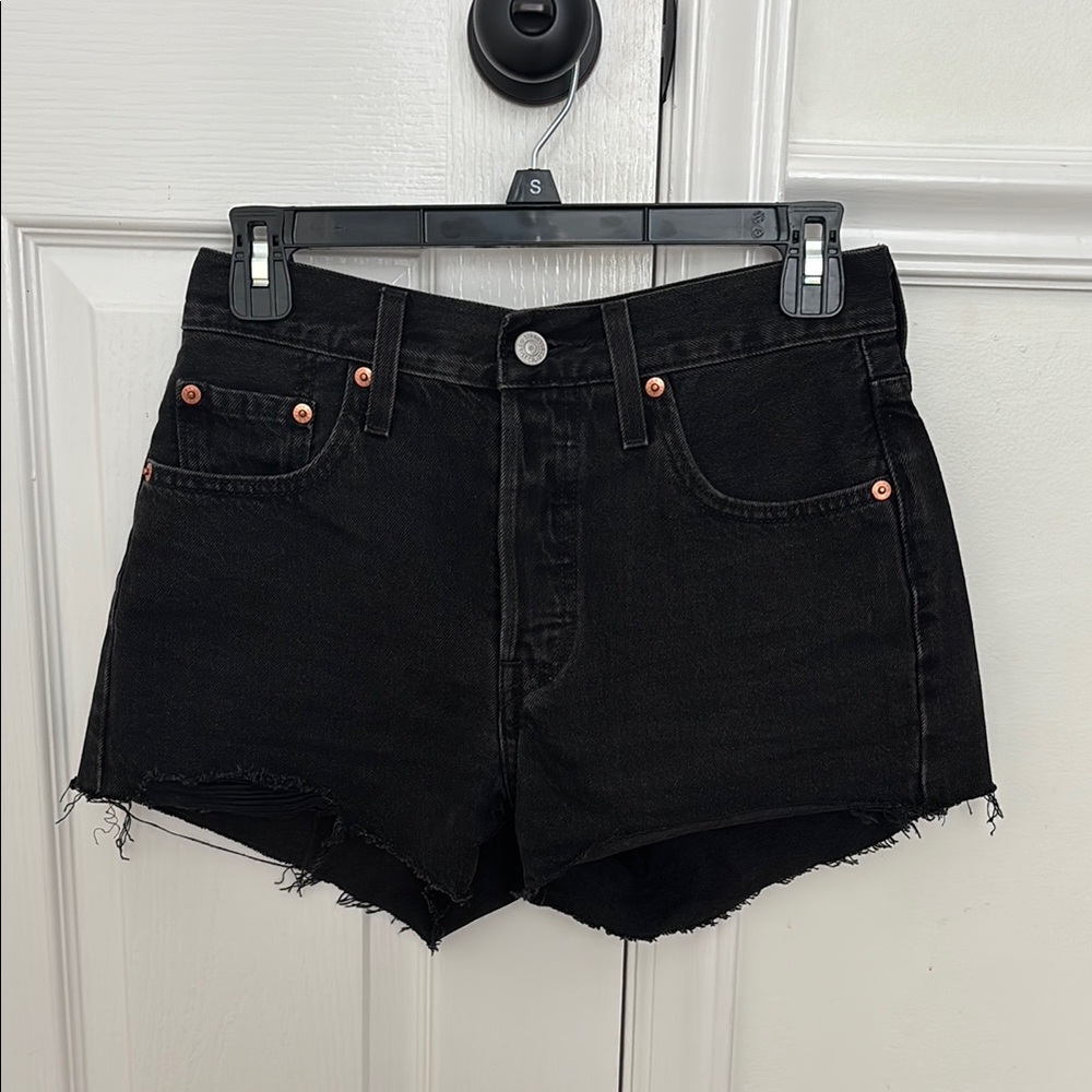 Levi’s 501 Original Fit Women’s Shorts - Black Denim